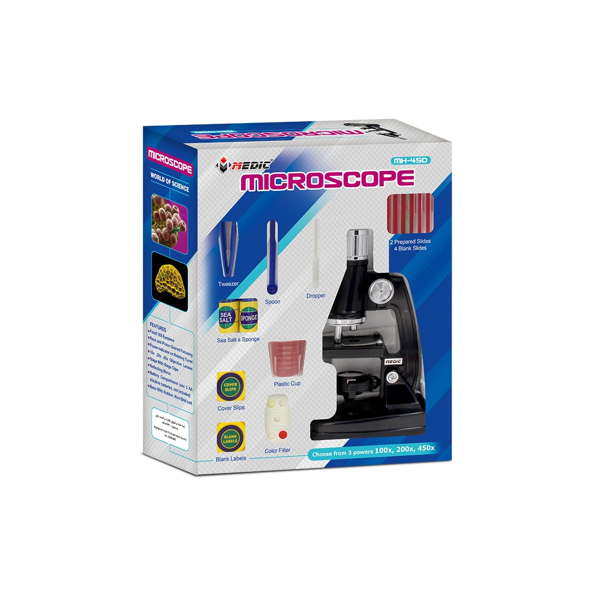 میکروسکوپ آموزشی دانش آموزی مدیک MH-450 – مناسب کودکان و نوجوانان